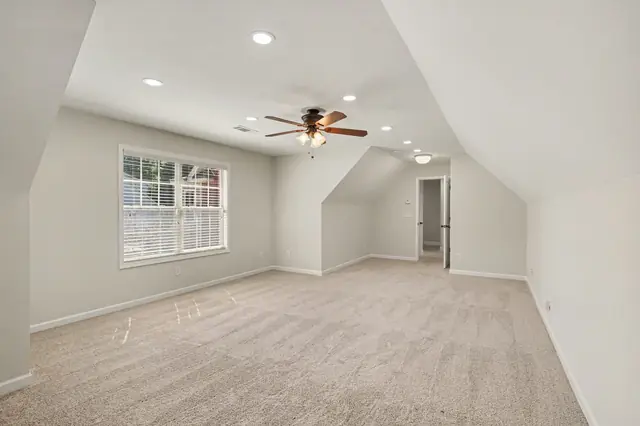 Vaulted bonus room upstairs